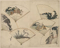 Mutamagawa senmen harimaze by Katsushika Hokusai