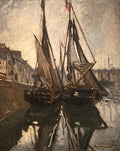 Fishing boats in Honfleur by Claude Monet