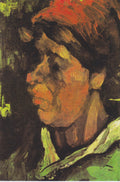 Head of a Peasant Woman with Dark Cap by Vincent van Gogh