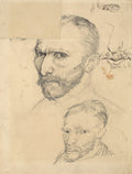 Self-portraits drawings by Vincent van Gogh by Vincent van Gogh