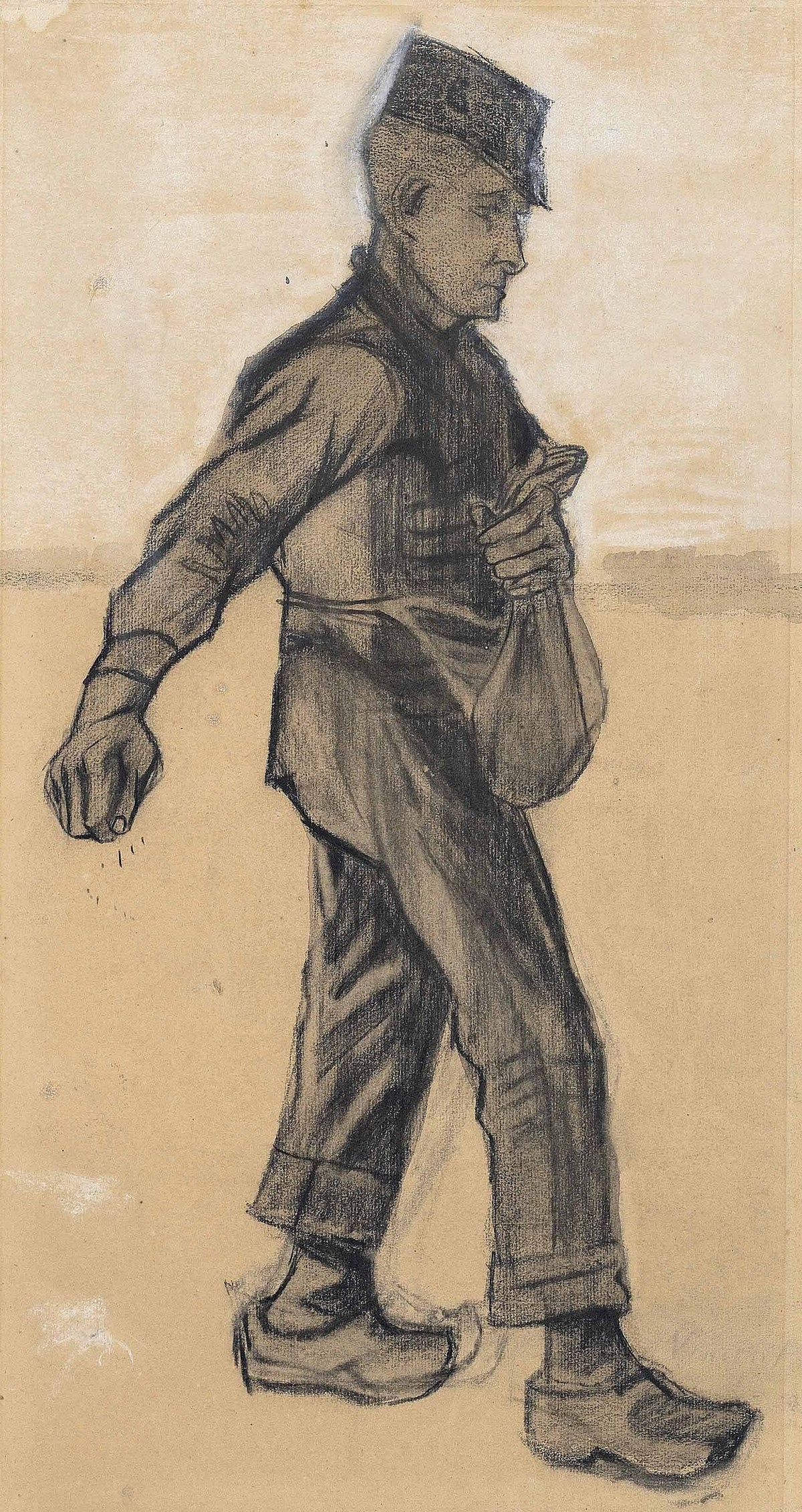 The Sower:Facing Right by Vincent van Gogh