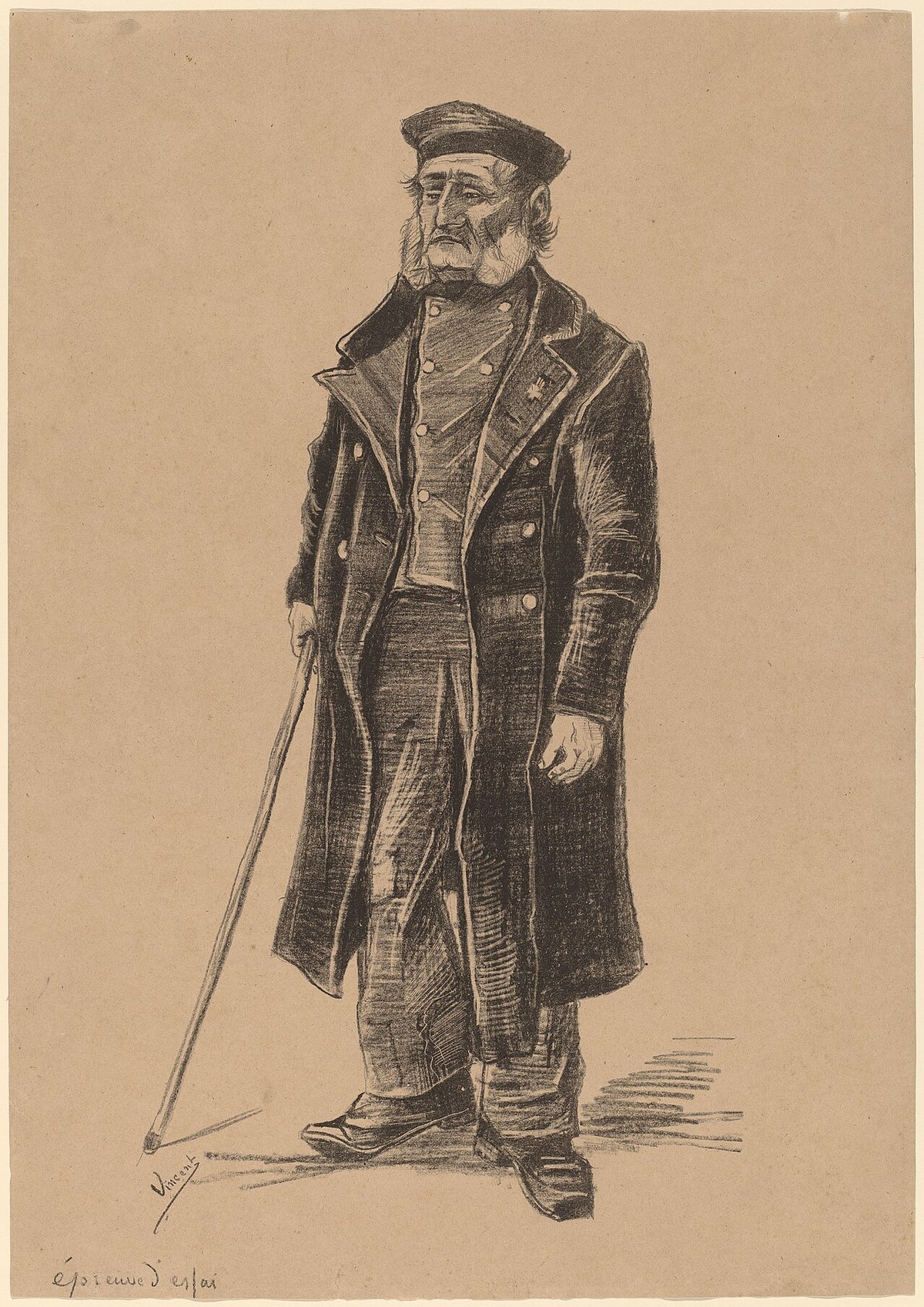 Orphan Man, Standing by Vincent van Gogh