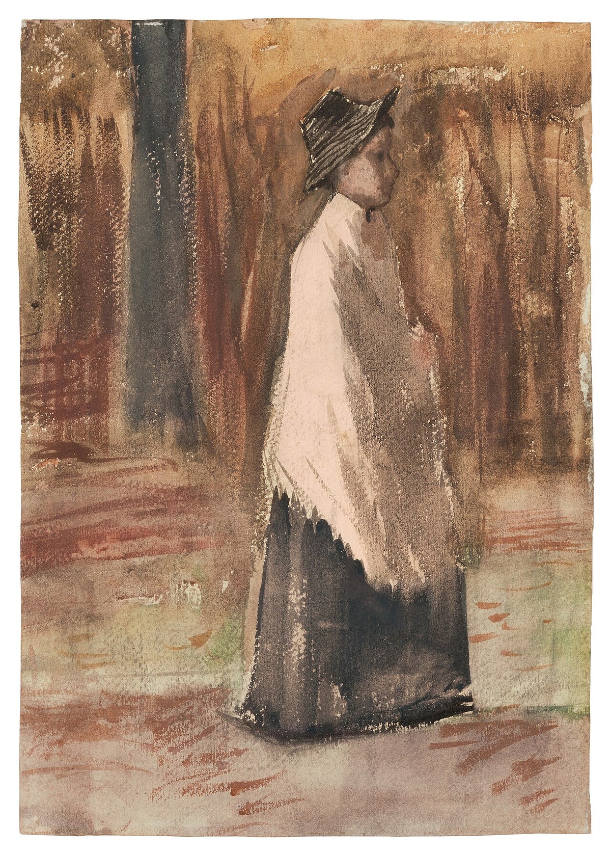 Woman in a Wood by Vincent van Gogh