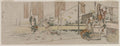 Dyers at Work by Katsushika Hokusai