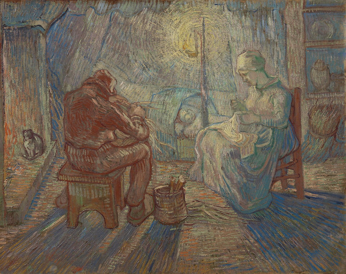 Evening (after Millet) by Vincent van Gogh