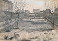 Bloemkwekerij van Pierre van de Putte aan de Schenkweg te Den Haag by Vincent van Gogh