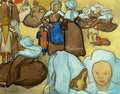 Breton Women and Chlidren by Vincent van Gogh