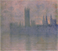 Houses of Parliament, Symphony in Rose by Claude Monet