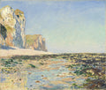 Seashore and Cliffs of Pourville in the Morning by Claude Monet