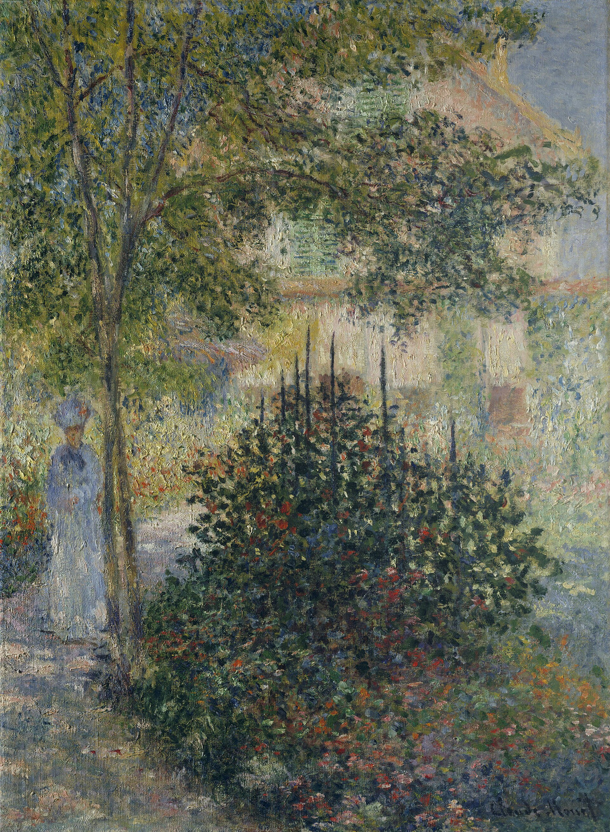 Camille Monet (1847–1879) in the Garden at Argenteuil by Claude Monet