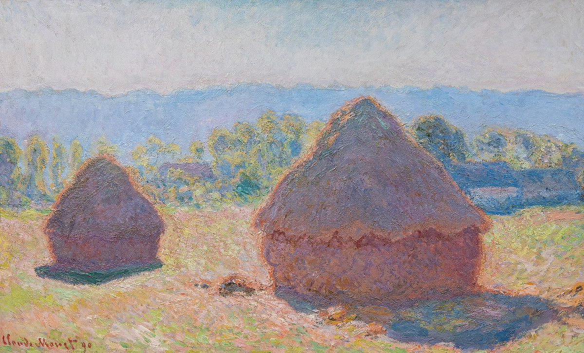 Grainstacks, in Bright Sunlight by Claude Monet