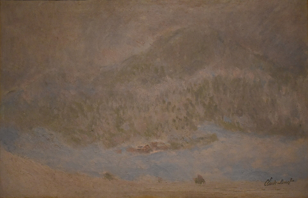 Le Mont Kolsaas, Norvège (Tempête de neige) by Claude Monet