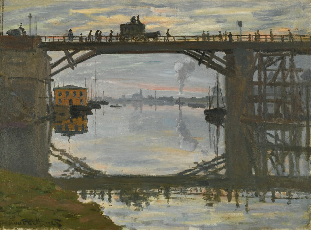 The Highway Bridge under repair by Claude Monet