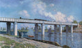The Railway Bridge in Argenteuil by Claude Monet