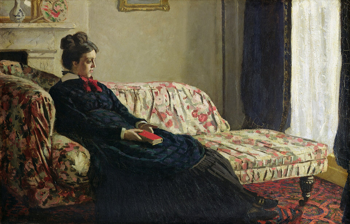 Meditation. Madame Monet on the Sofa by Claude Monet