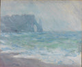 Rain at Étretat by Claude Monet