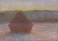 Stack of Wheat (Thaw, Sunset) by Claude Monet