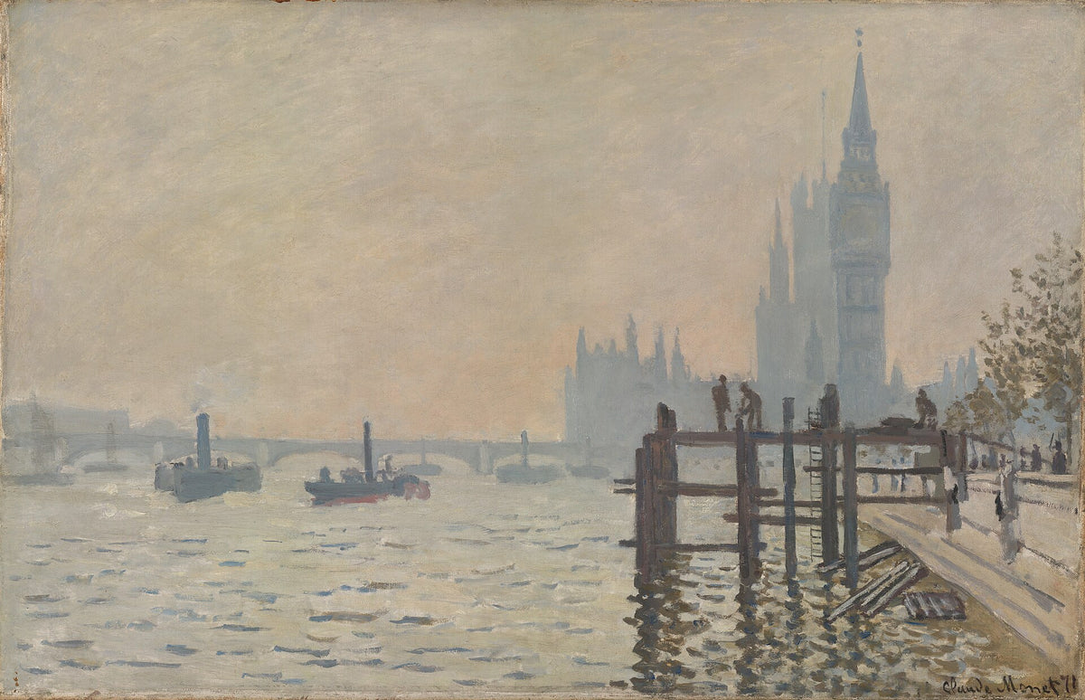 The Thames below Westminster by Claude Monet