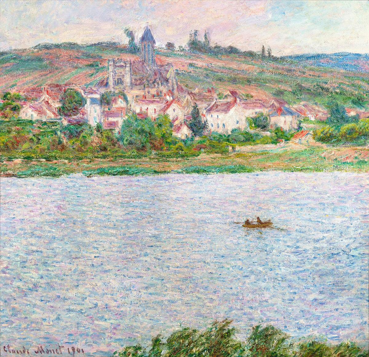 Vétheuil, effet du matin by Claude Monet