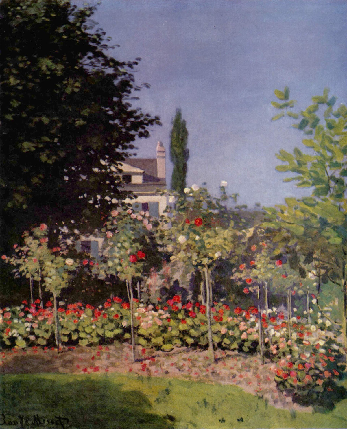 Blossoming Garden, Sainte-Adresse by Claude Monet