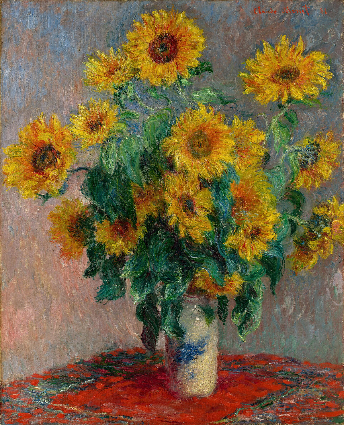 Bouquet of Sunflowers by Claude Monet