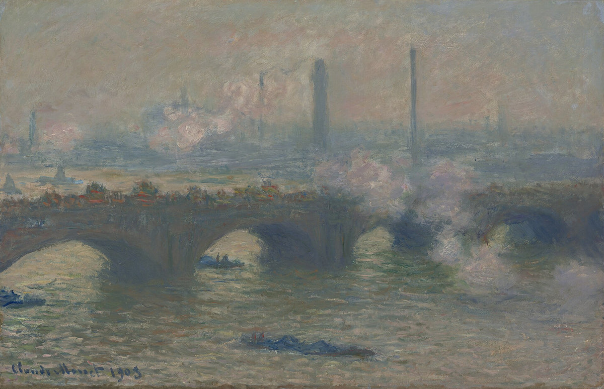 Waterloo Bridge, Gray Day by Claude Monet