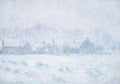 Effet de neige à Giverny by Claude Monet