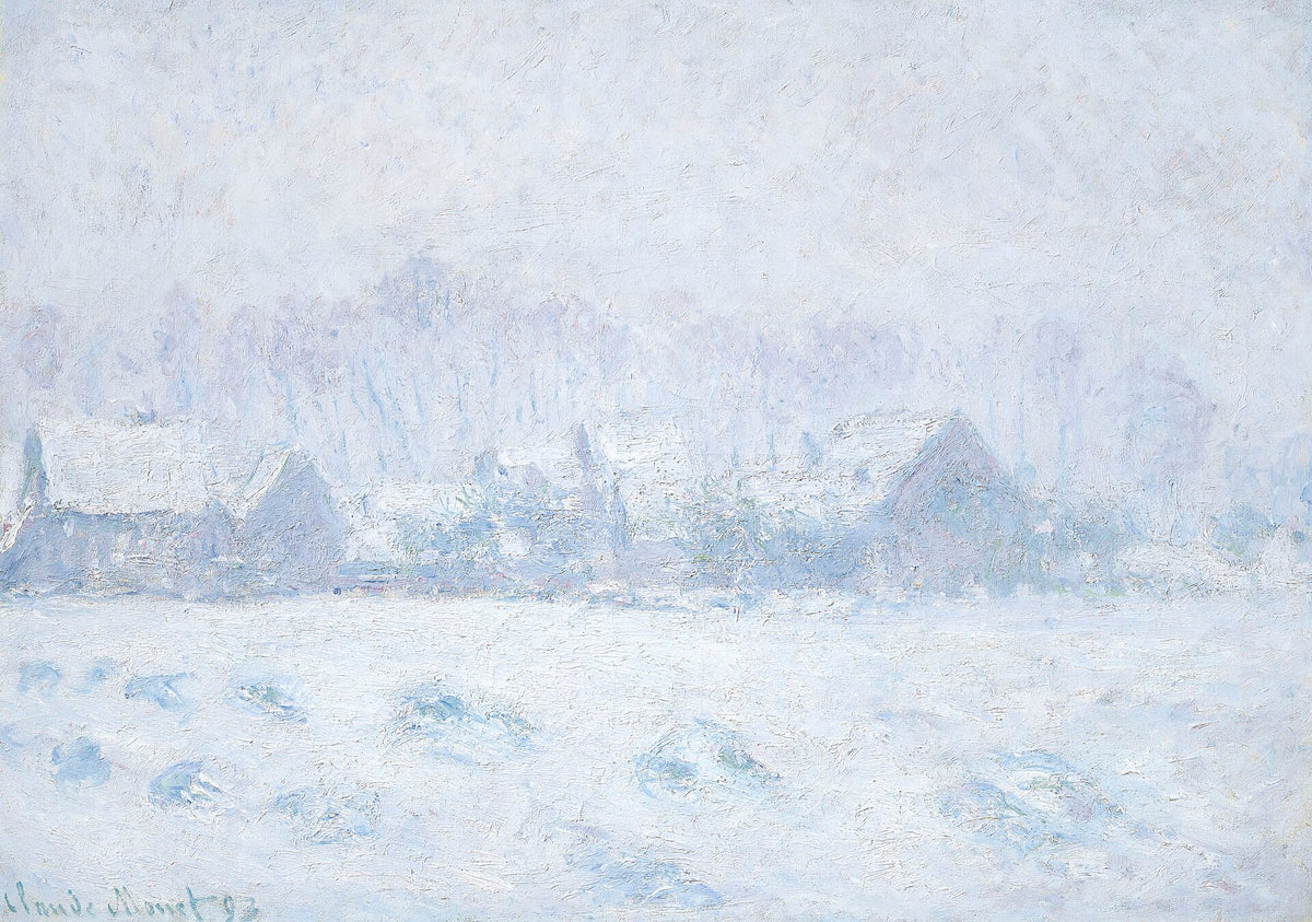 Effet de neige à Giverny by Claude Monet