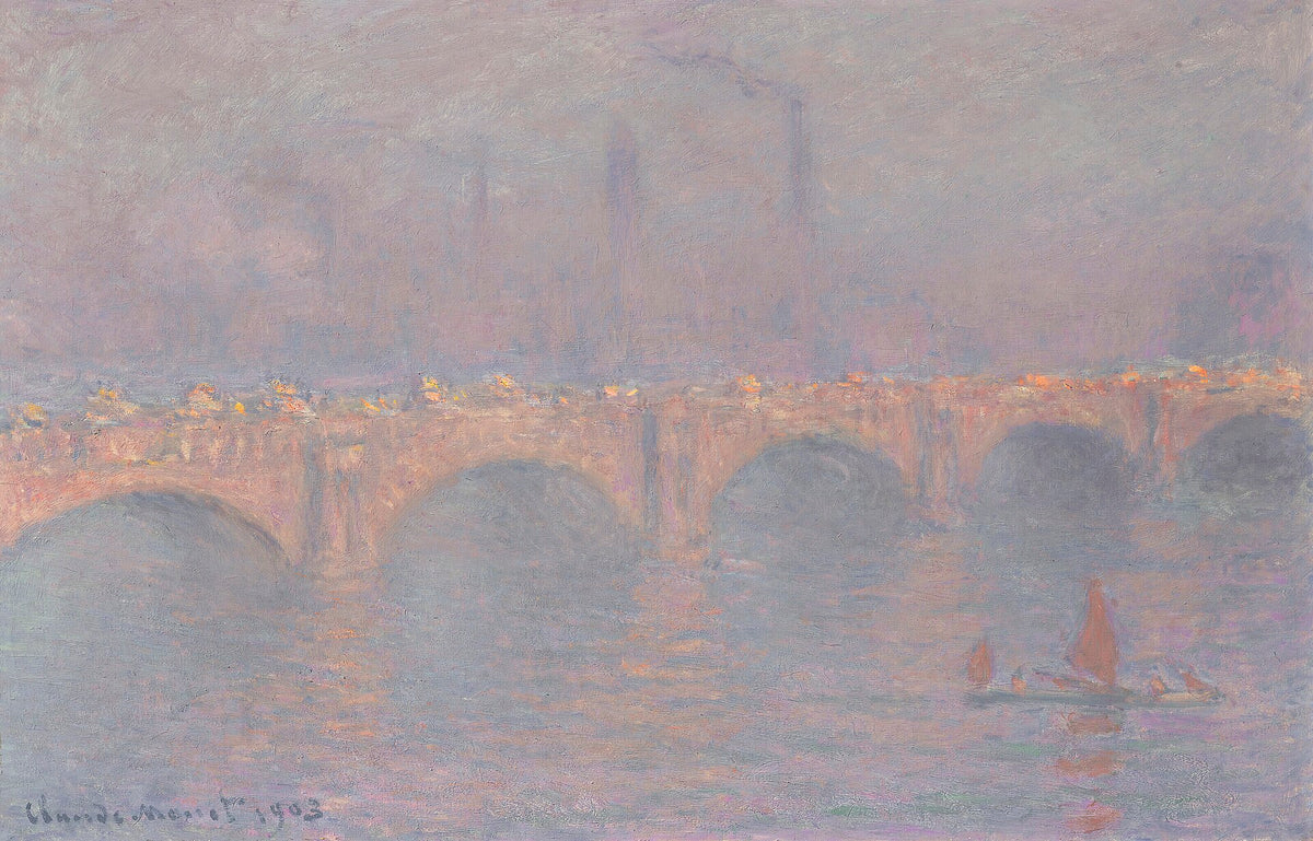Waterloo Bridge, Hazy Sun by Claude Monet