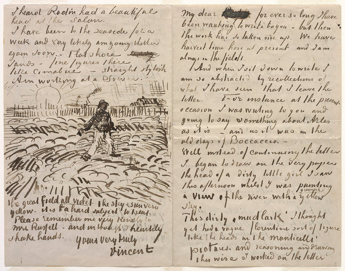 Letter to John Peter Russell by Vincent van Gogh
