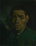 Head of a young peasant with a Pipe by Vincent van Gogh