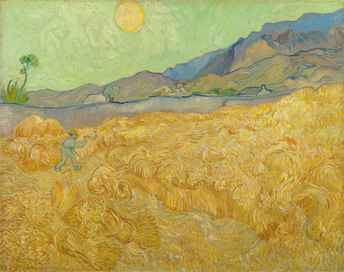 Wheatfield with a Reaper by Vincent van Gogh