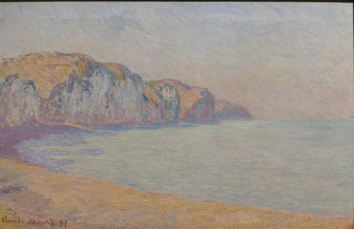 A Cliff at Pourville in the Morning by Claude Monet