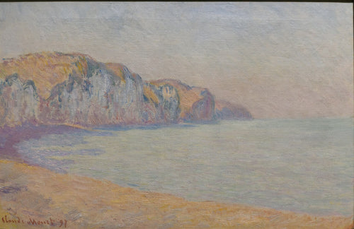 A Cliff at Pourville in the Morning by Claude Monet