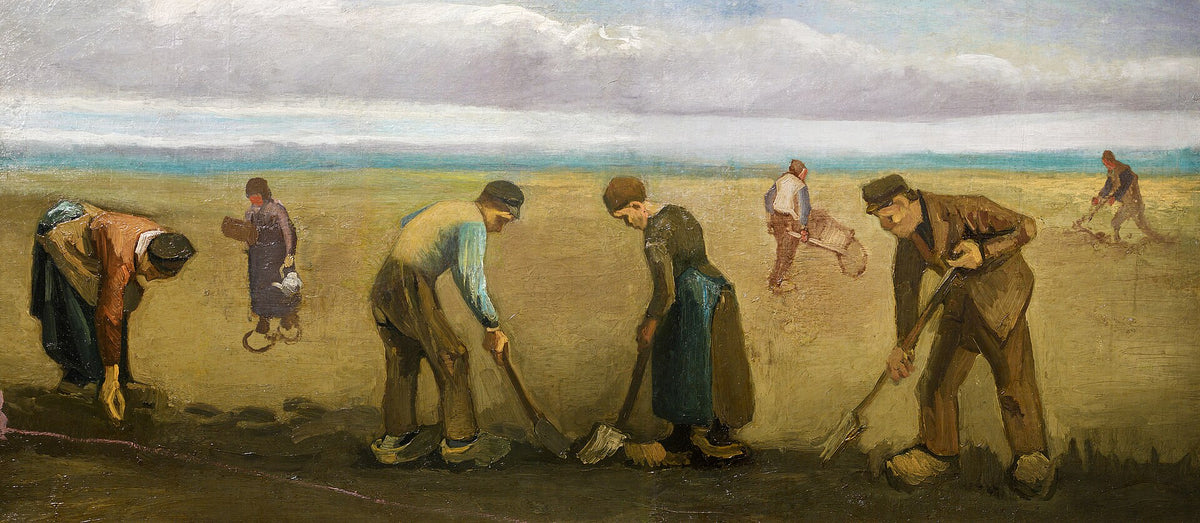 Peasants Planting Potatoes by Vincent van Gogh
