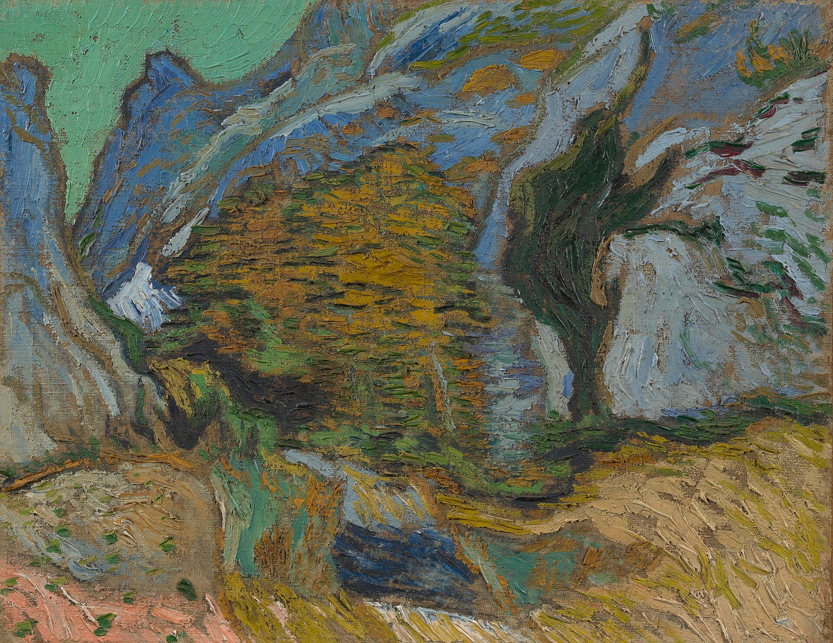 Ravine with a Small Stream by Vincent van Gogh