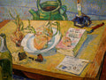 Still life with a plate of onions by Vincent van Gogh