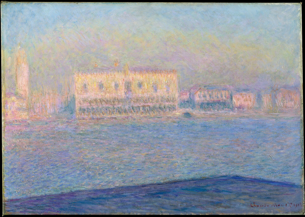The Doge's Palace Seen from San Giorgio Maggiore by Claude Monet