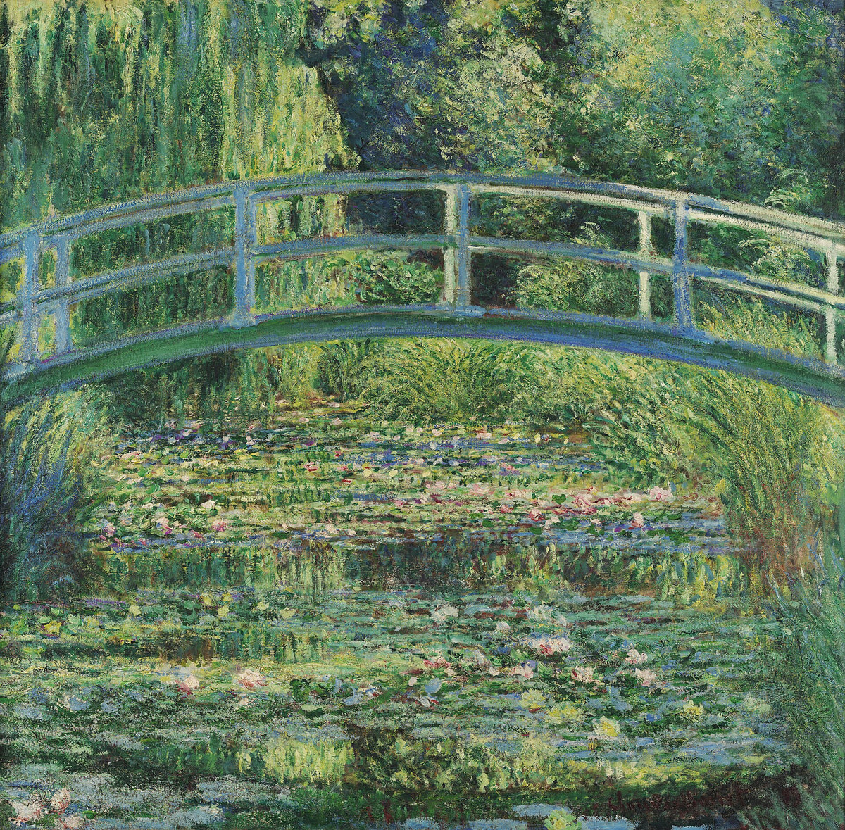 Water Lilies and Japanese Bridge by Claude Monet