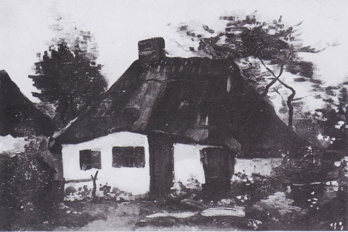 Cottage with Trees by Vincent van Gogh