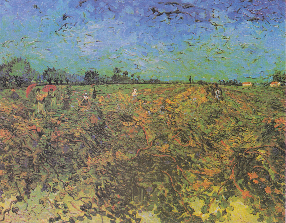 The green vineyard by Vincent van Gogh