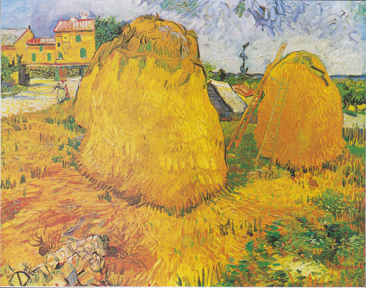 Haystacks in Provence by Vincent van Gogh