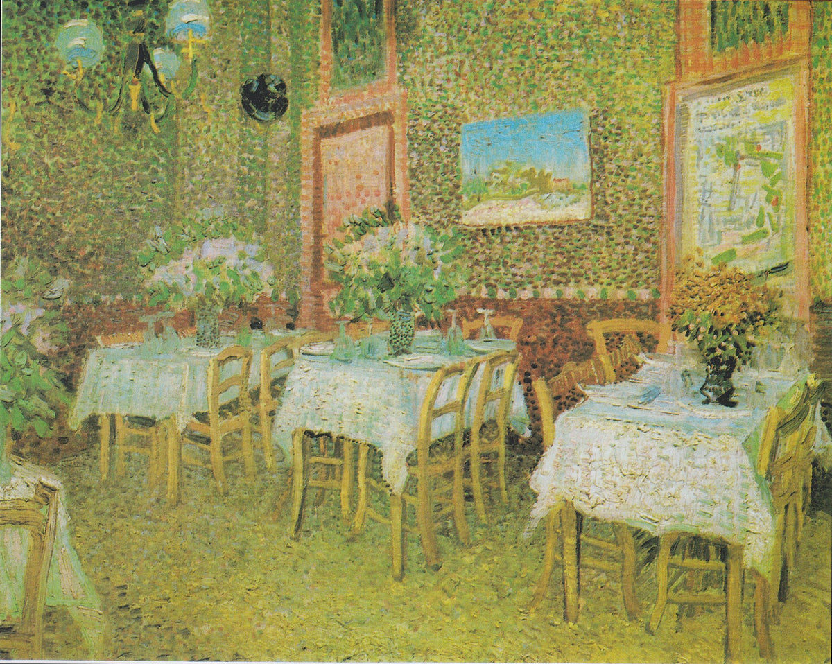 Interior of a restaurant by Vincent van Gogh