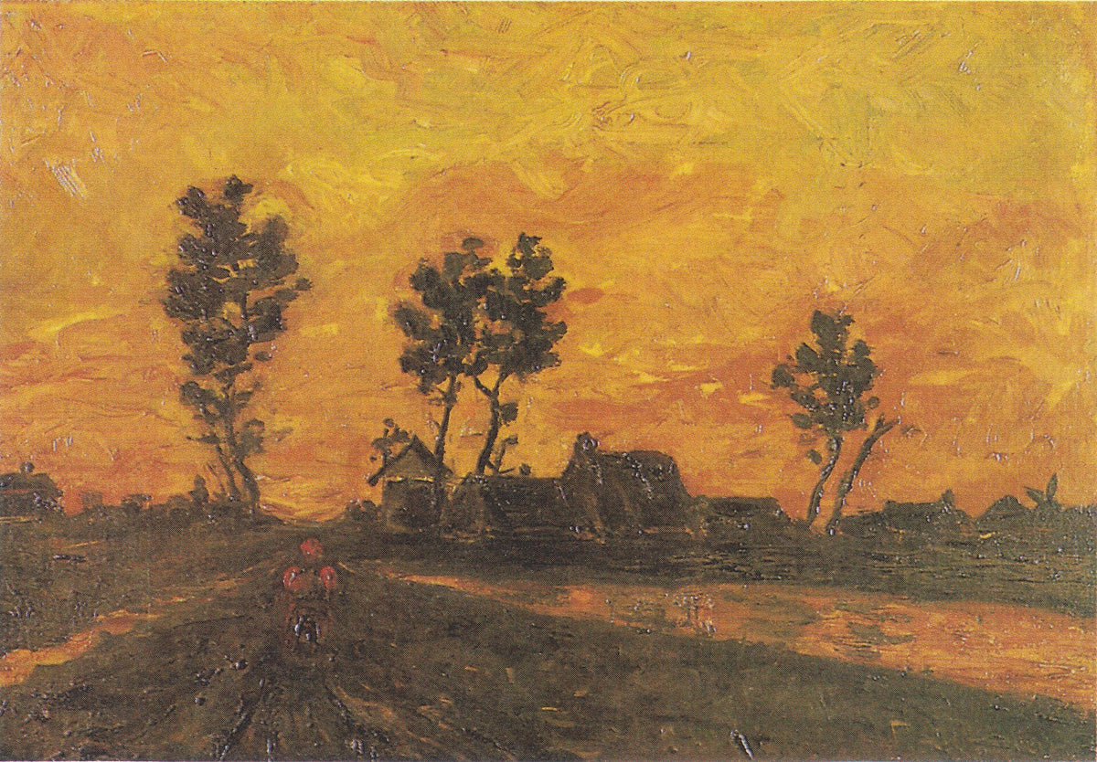 Landscape at Sunset by Vincent van Gogh