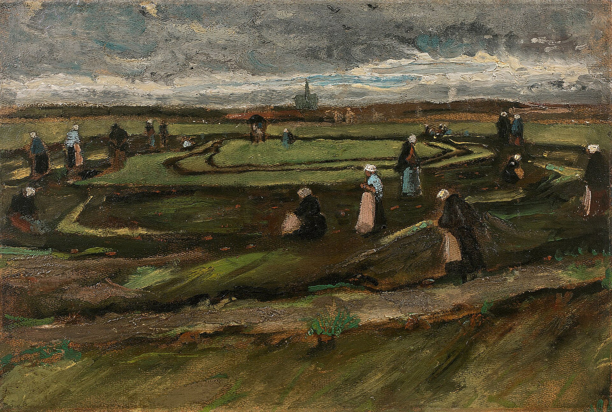 Women Mending Nets in the Dunes by Vincent van Gogh
