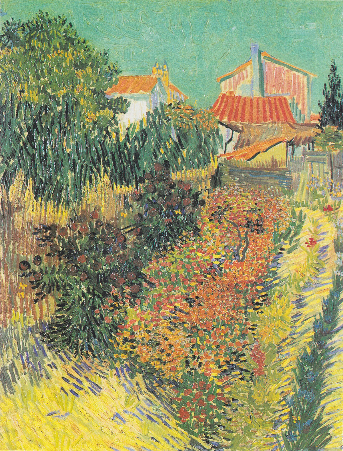 Garden Behind a House by Vincent van Gogh