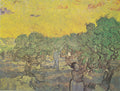 Olive Grove with Picking Figures by Vincent van Gogh