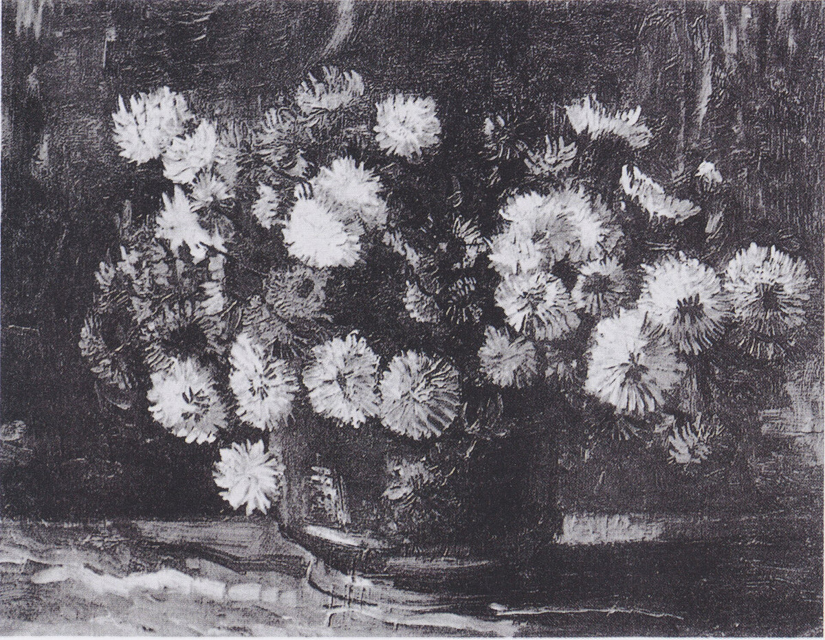 Bowl with Chrysanthemums by Vincent van Gogh