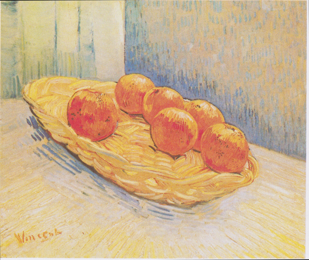 Still Life with Oranges Basket by Vincent van Gogh