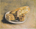 Still life, plate with bread by Vincent van Gogh